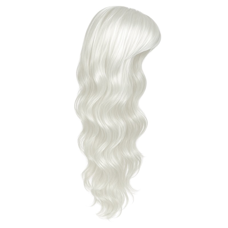 Peruka biała długie włosy cosplay 1 szt.
