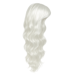 Peruka biała długie włosy cosplay 1 szt.
