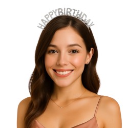 Diadem Opaska urodzinowa z napisem Happy Birthday