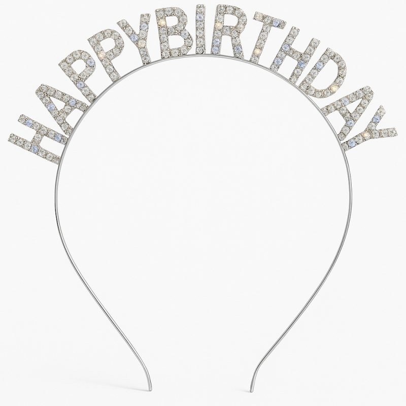 Diadem Opaska urodzinowa z napisem Happy Birthday
