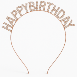Diadem Opaska urodzinowa z napisem Happy Birthday