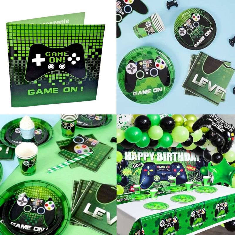 Zaproszenia na Urodziny Gamingowe Gracza Game On Pad 6 szt