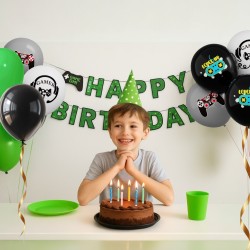 Zestaw Dekoracji Urodzinowych Game On Girlanda Balony