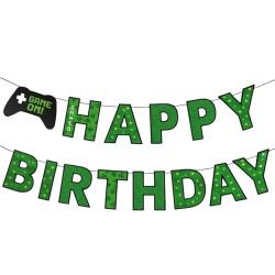 Zestaw Dekoracji Urodzinowych Game On Girlanda Balony