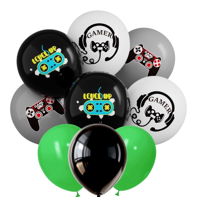 Zestaw Dekoracji Urodzinowych Game On Girlanda Balony