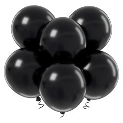 Czarne balony lateksowe 18...