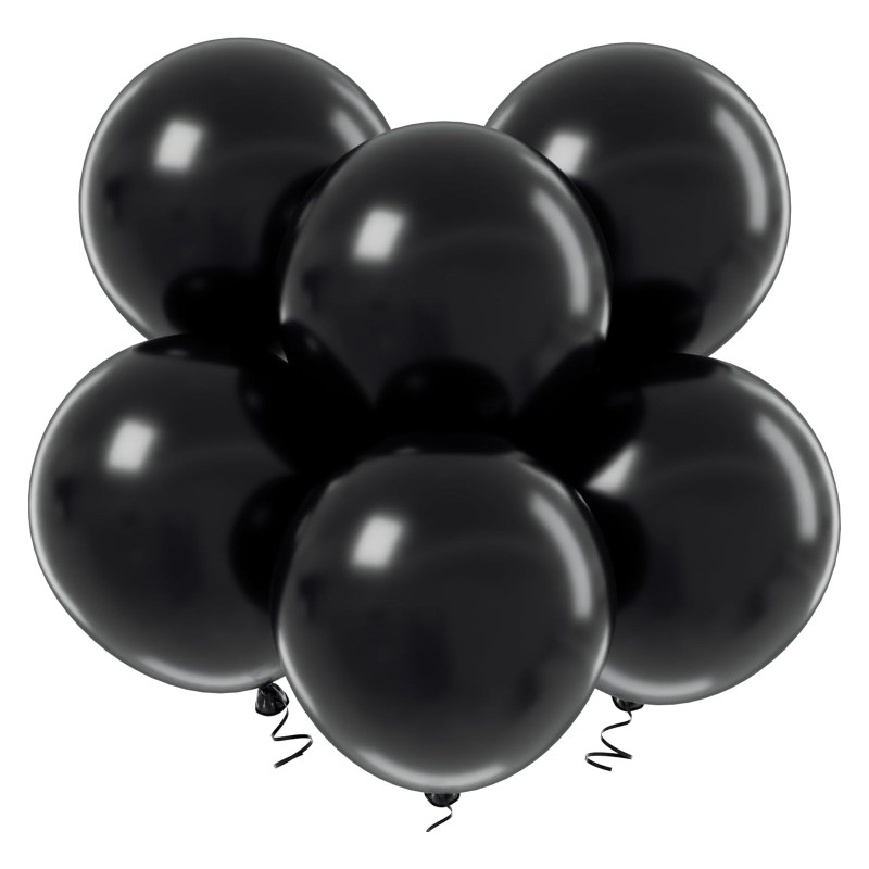 Czarne balony lateksowe 18 cali 45cm