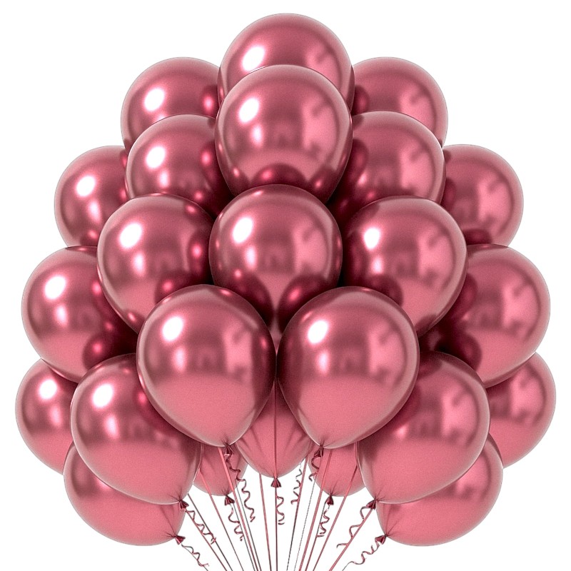 Balony lateksowe metaliczne wiśniowe 12 cali 30 cm