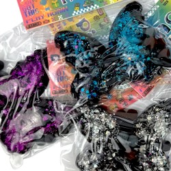 Gniotek antystresowy motyl galaxy 9x8cm