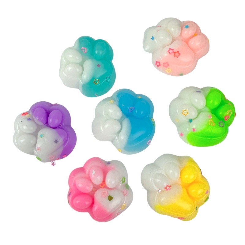 Zabawka Squishie Kocia Łapka 25szt Sensoryczna Galaretka