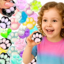 Zabawka Squishie Kocia Łapka 25szt Sensoryczna Galaretka