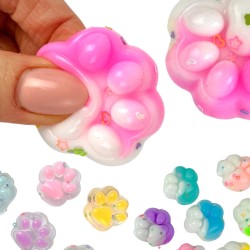 Zabawka Squishie Kocia Łapka 25szt Sensoryczna Galaretka