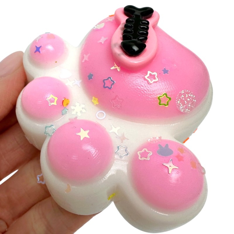 Gniotek Sensoryczny Kocia Łapka z Rybką 7x7cm