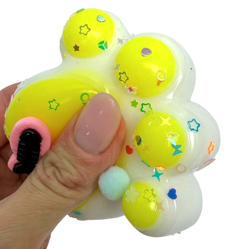 Gniotek Sensoryczny Kocia Łapka z Rybką 7x7cm