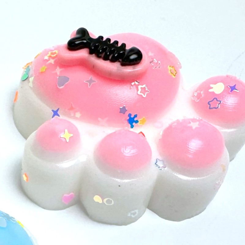 Gniotek Sensoryczny Kocia Łapka z Rybką 7x7cm