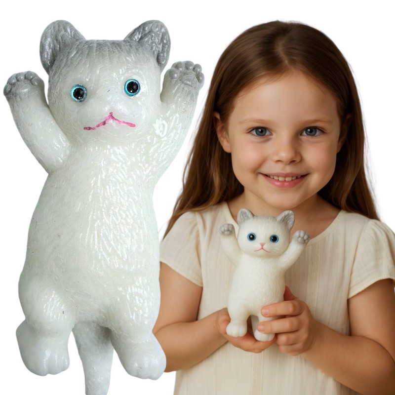 Gniotek Duży Kotek Sensoryczny IS 14cm