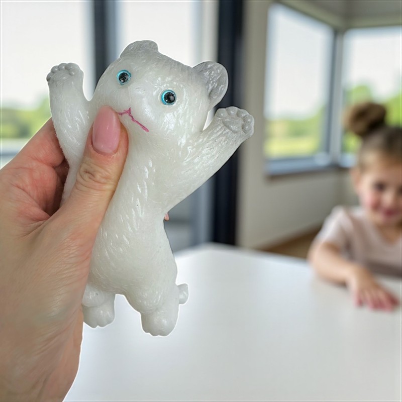 Gniotek Duży Kotek Sensoryczny IS 14cm