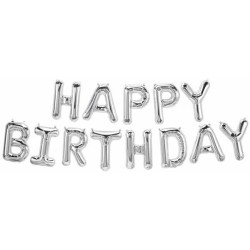 Srebrny Banner Balonowy...