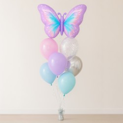 Balon foliowy motyl pastelowy 80x53 cm