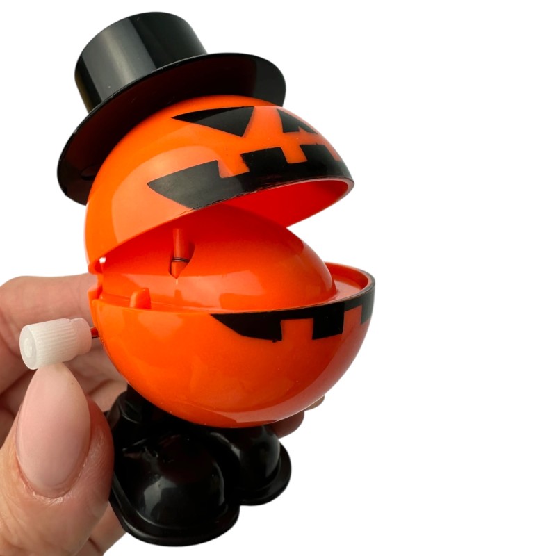 Zabawka skacząca dynia halloweenowa 5 cm