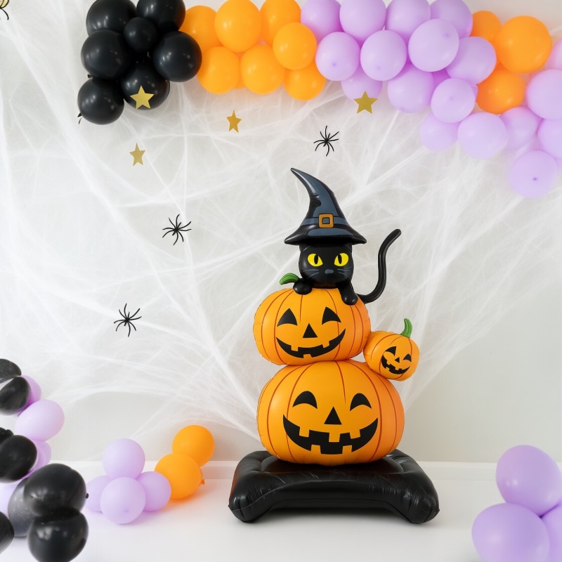 Dekoracja Halloween Pajęczyna z Pająkami 50g