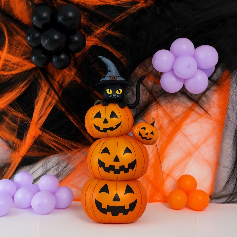Dekoracja Halloween Pajęczyna z Pająkami 50g
