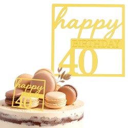 Topper na tort 40 urodziny...