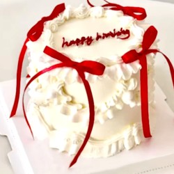 Czerwone Kokardki Dekoracyjne na Balony 10 szt