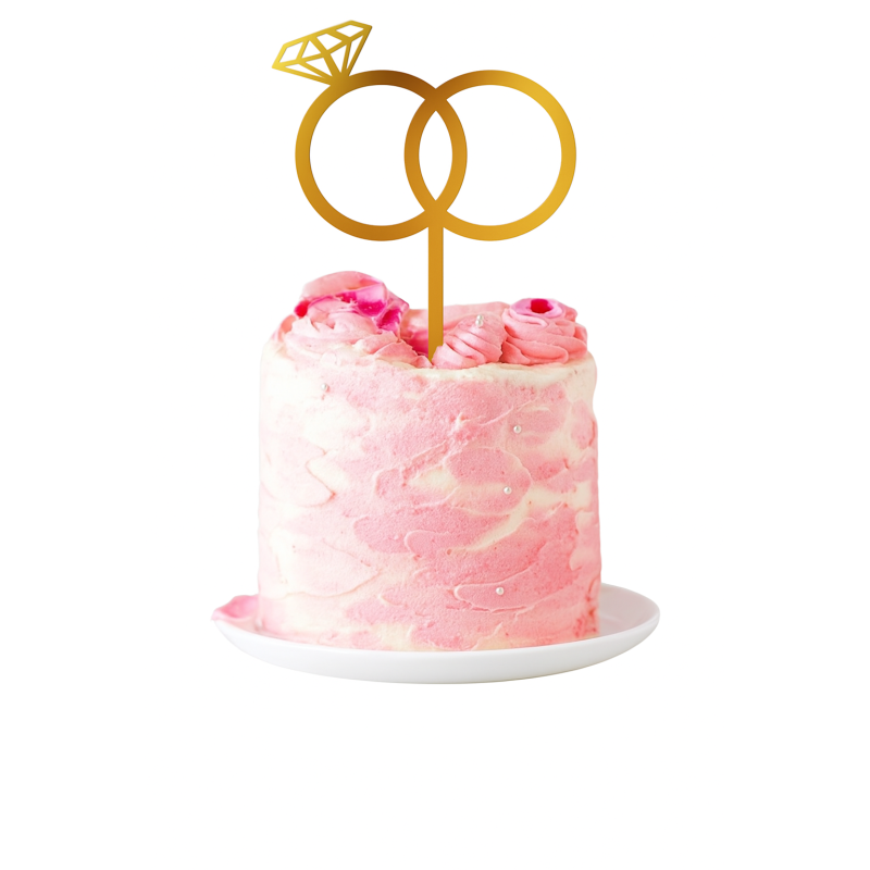 Topper na ślub wesele na tort topery wieczór panieński 5szt