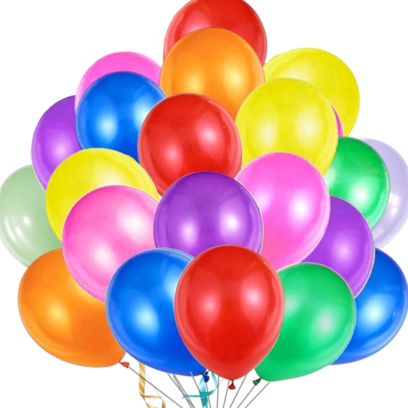 Balony kolorowe lateksowy metaliczny 30 cm 10"