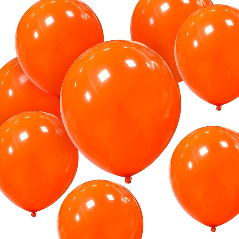 Balony lateksowe pomarańczowe 23 cm 100 sztuk