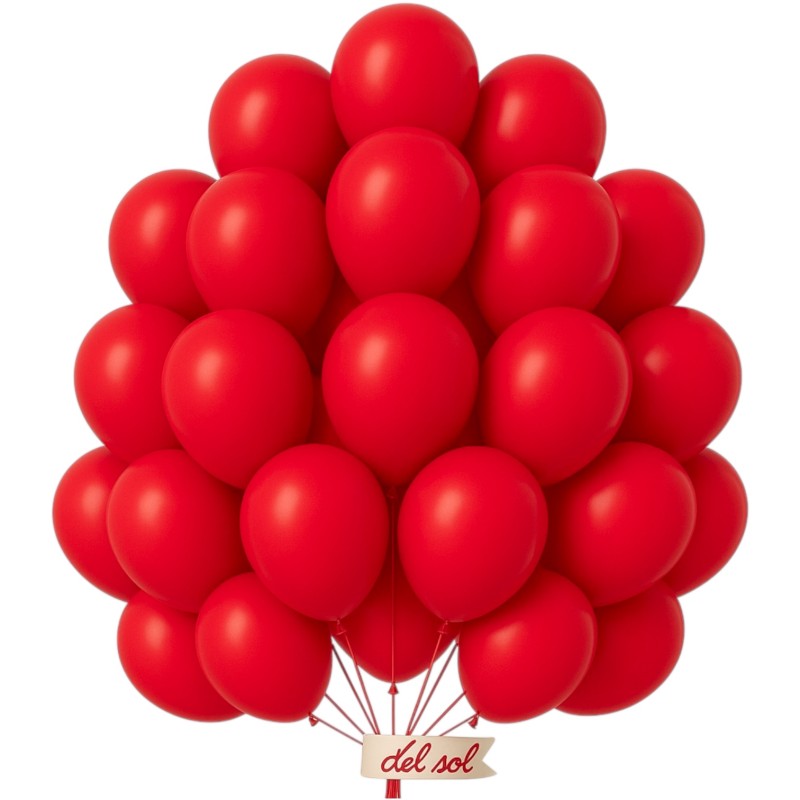 Balony lateksowe czerwone 25 cm 100 sztuk