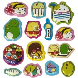 Naklejki motywacyjne 3D Kawaii Food 34 szt.