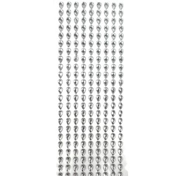 Kryształki Samoprzylepne Srebrne Kropelki DIY 207 szt.