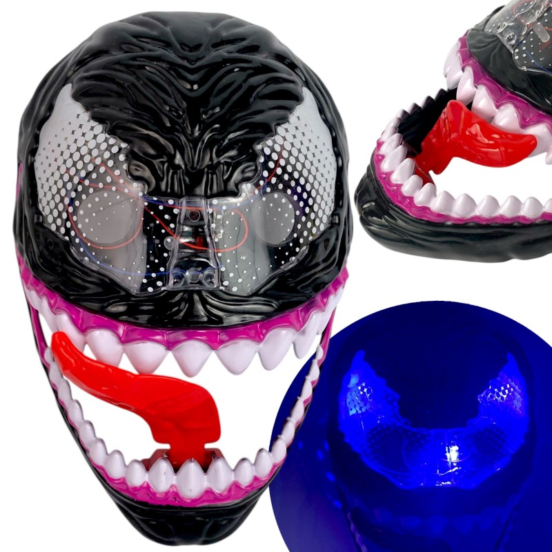 Maska świecąca Venom LED na Halloween