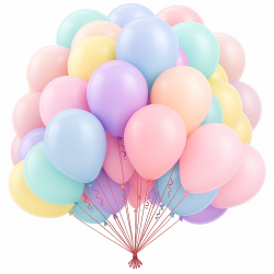 Balony pastelowe mix kolorów 50szt 10cali