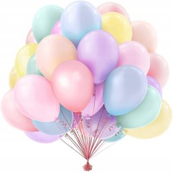 Balony pastelowe mix kolorów 50szt 10cali