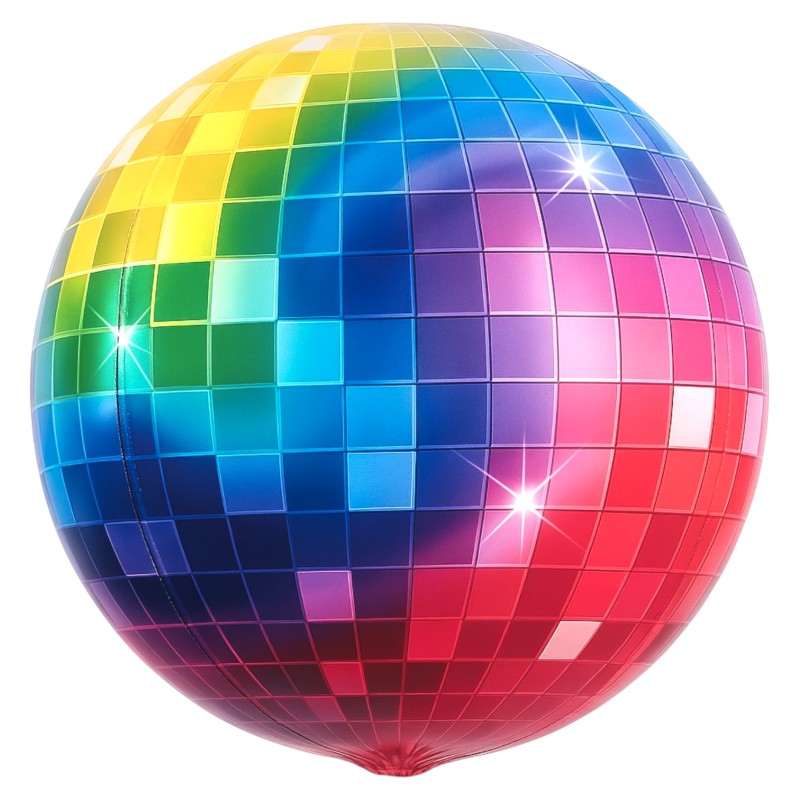 Balon foliowy Kula Dyskotekowa DISCO DANCE lata 90