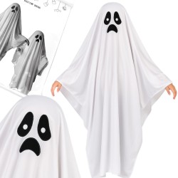 STRÓJ DUCH Przebranie za Ducha Kostium HALLOWEEN Boo 6-9 lat 122-134