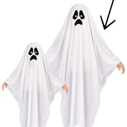 STRÓJ DUCH Przebranie za Ducha Kostium HALLOWEEN Boo 10-14 lat 140-150