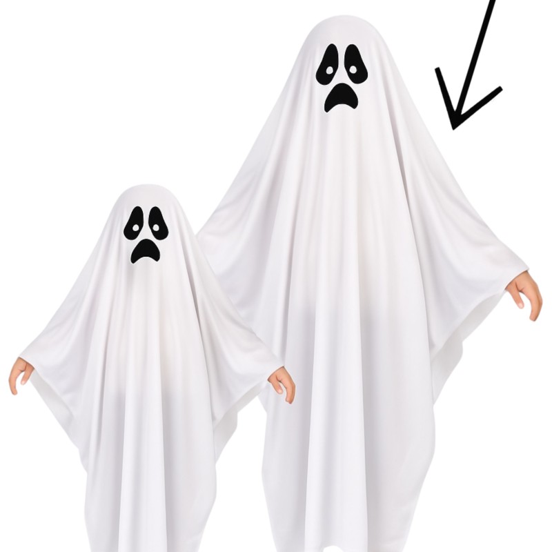 STRÓJ DUCH Przebranie za Ducha Kostium HALLOWEEN Boo 10-14 lat 140-150