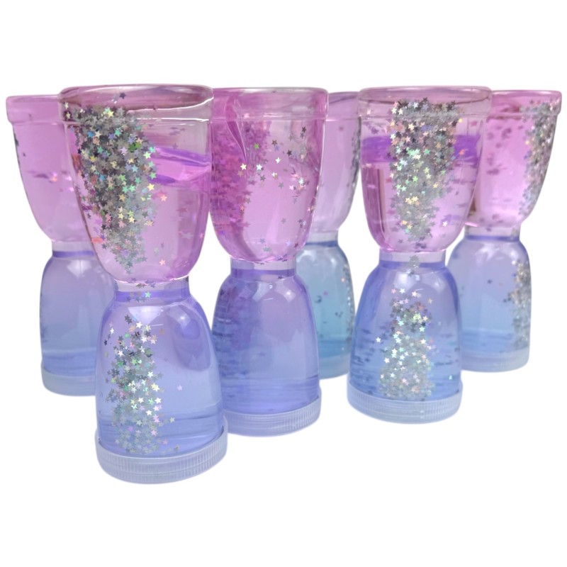 Slime Galaktyczny z Gwiazdkami HOLO klepsydra 15cm