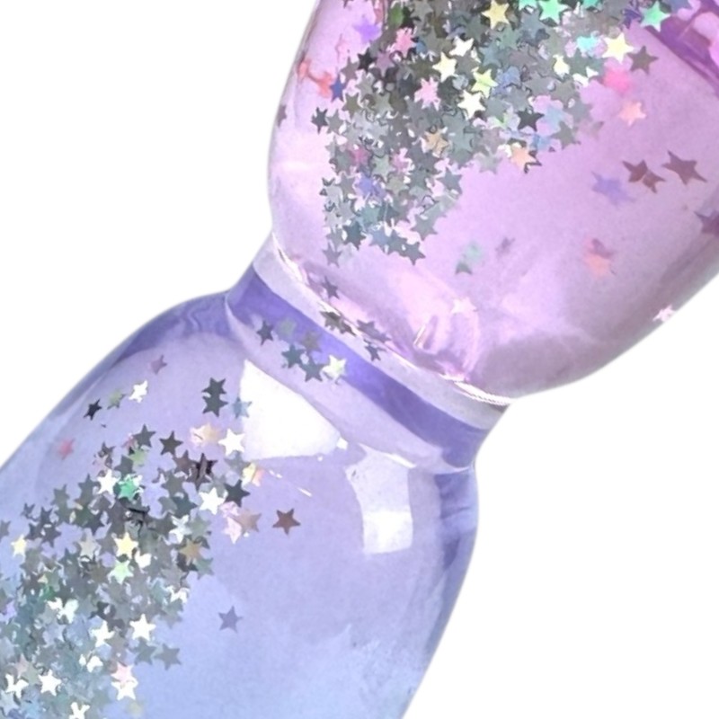 Slime Galaktyczny z Gwiazdkami HOLO klepsydra 15cm