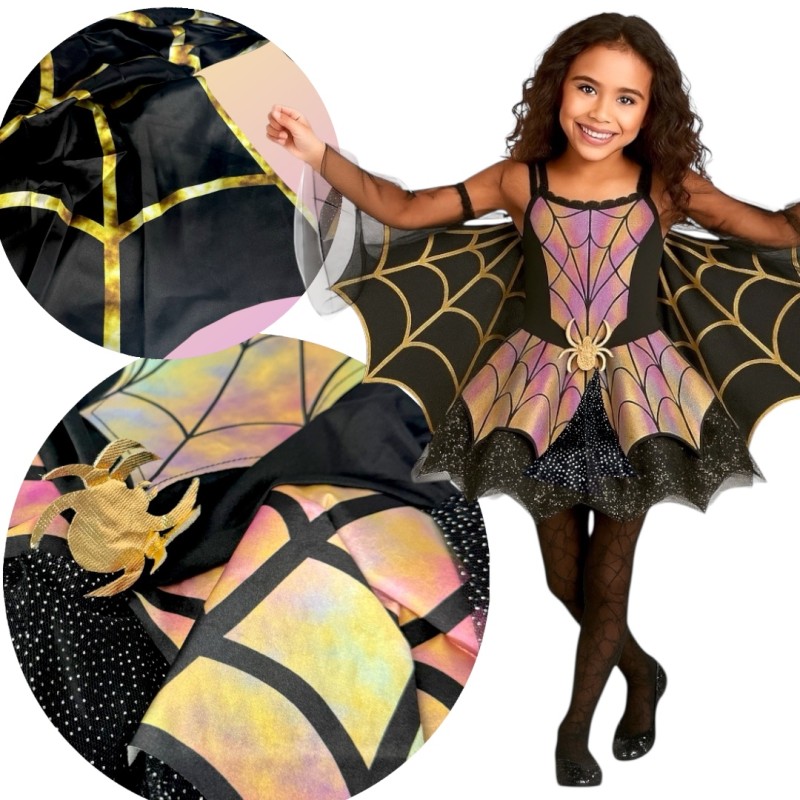 Strój Pajęczarka na Halloween dla dziewczynki