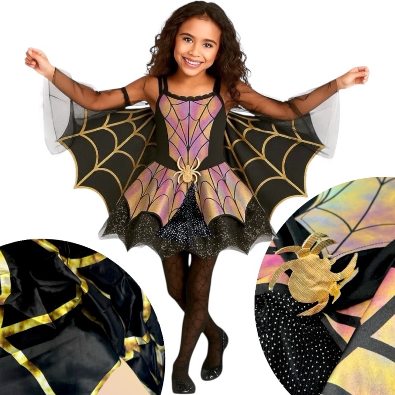 Strój Pajęczarka na Halloween dla dziewczynki