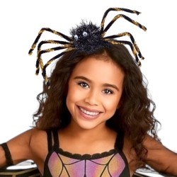 Strój Pajęczarka z opaską pająk na Halloween