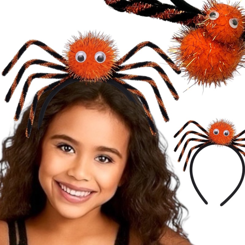 Opaska do włosów z pająkiem Halloween