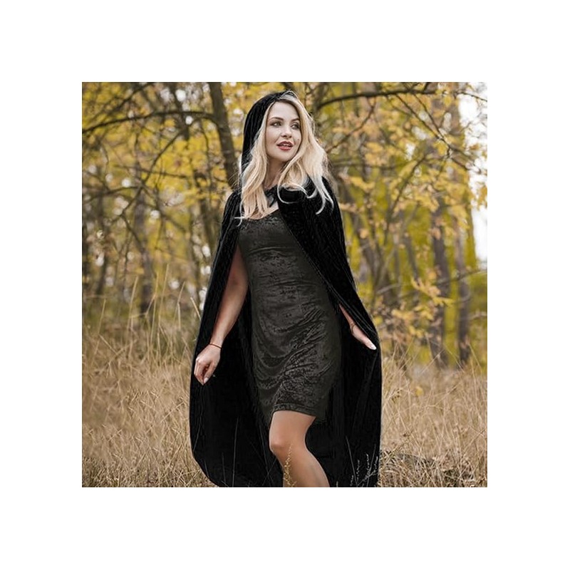 Zwiewna peleryna z kapturem Halloween 120 cm