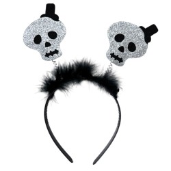 Opaska z czaszkami na Halloween