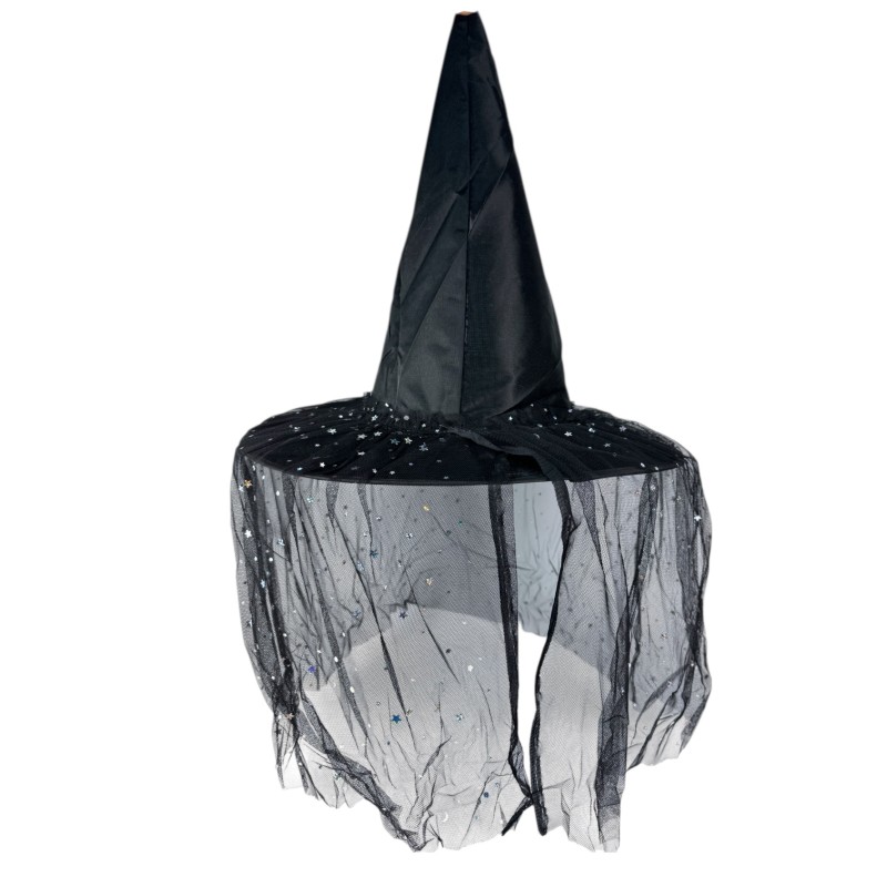 Zestaw Peleryna i Kapelusz Czarodziejki 80cm